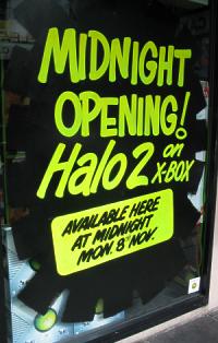 Halo 2 midnight opening