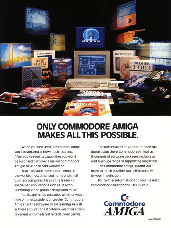 Only Commodore Amiga makes all this possible