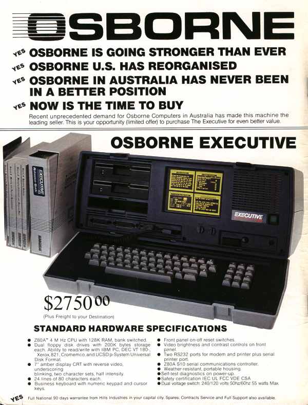Osborne Executive luggable computer