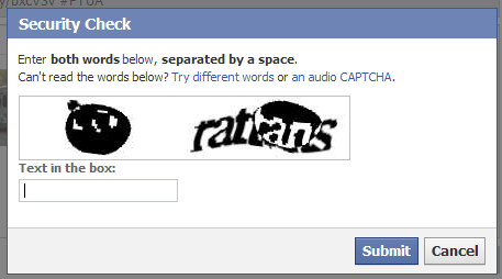 Facebook Captcha