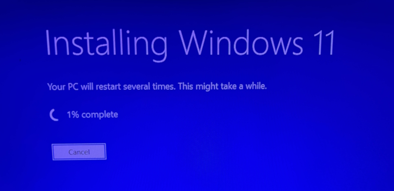 Windows 11 installing